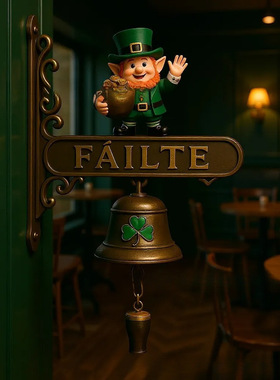 TK创意St. Patrick’s Day  Leprechaun Door Bell圣帕特里克门铃