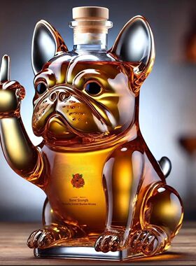 独立站新款动物威士忌酒瓶Animal Whiskey Bottle威士忌跨境摆件