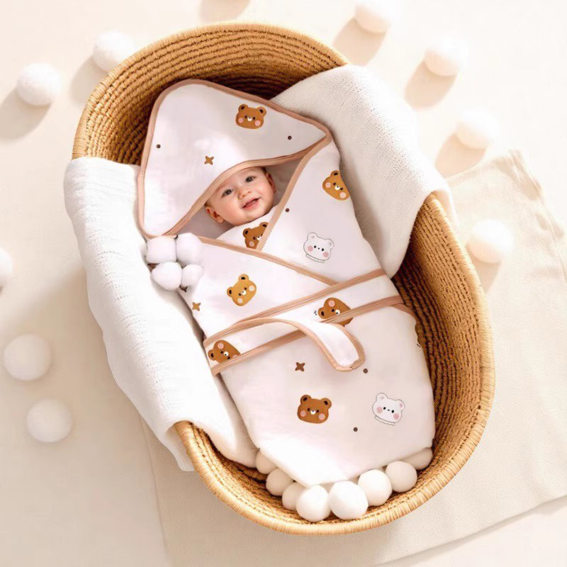 婴儿包被初生夏季宝宝纯棉春秋夏薄款包单新生儿产房襁褓包巾抱被