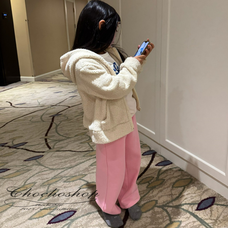 chocho童装 美式休闲 双面绒绒冬季拉链外套/粉加绒直筒卫裤,淘宝优惠券,粉丝福利购,淘宝优惠卷