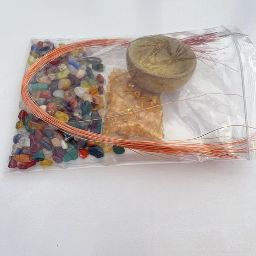 DIY水晶发财树diy材料包水晶树diy材料黄水晶摆件DIY手工材料包 - 图0