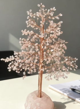 天然紫水晶发财树摆件