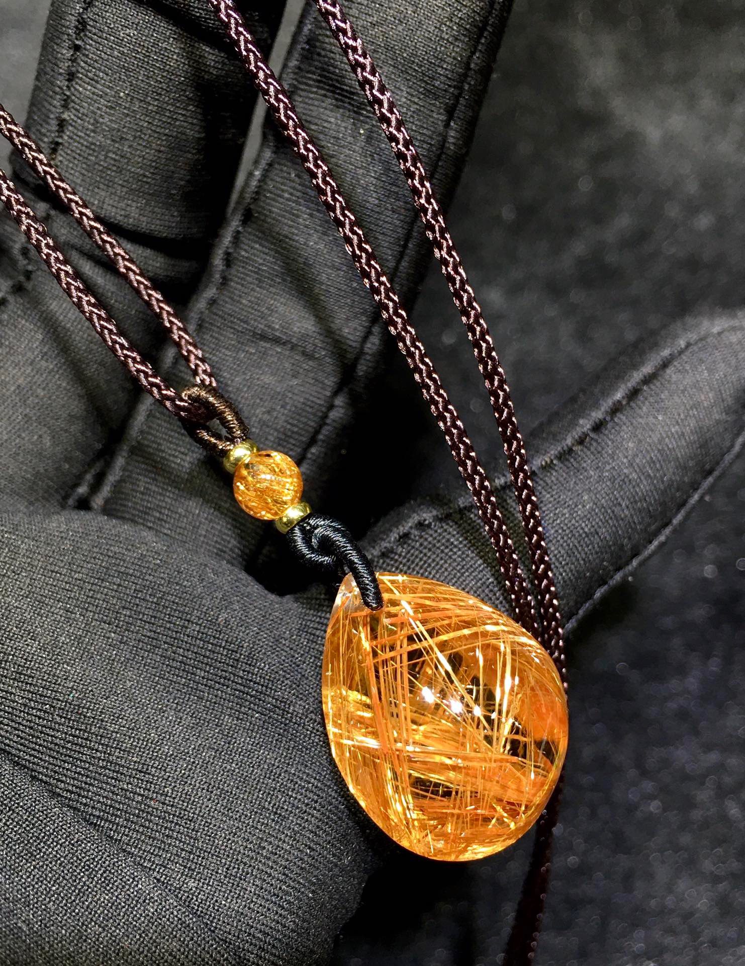 正品天然钛晶水滴吊坠项链男女款毛衣链挂件饰品礼物送礼饰品,淘宝优惠券,粉丝福利购,淘宝优惠卷