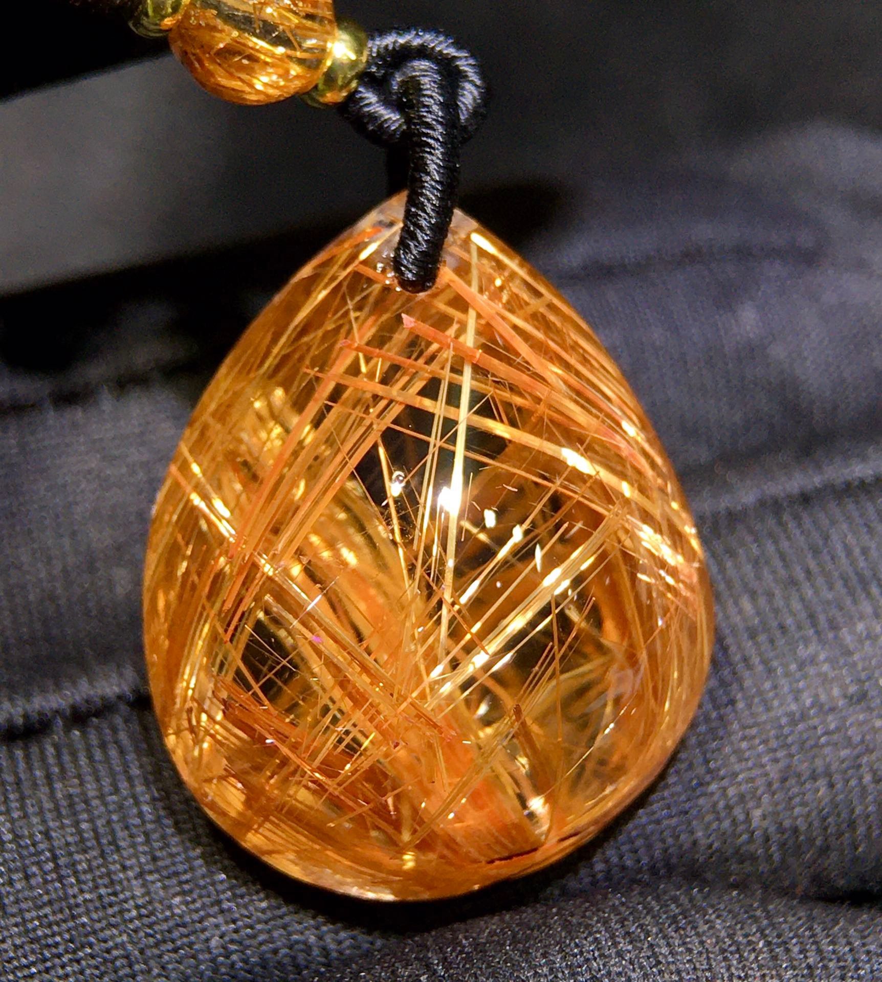 正品天然钛晶水滴吊坠项链男女款毛衣链挂件饰品礼物送礼饰品,淘宝优惠券,粉丝福利购,淘宝优惠卷