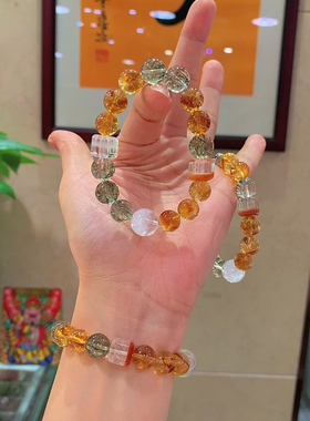 正品天然多宝水晶手链手串时尚饰品闺蜜手串手链饰品首饰礼物挂件