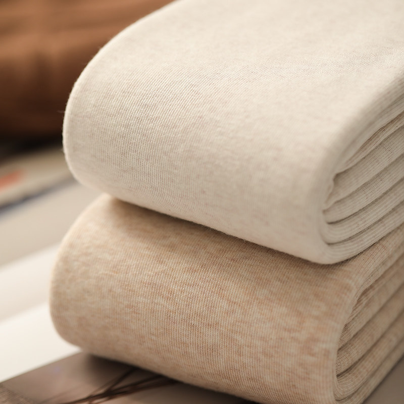 500克白色竖条纹冬季螺纹踩脚裤 莜饰打底裤