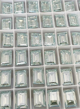 奥地利华子施钻4527尖底361MOL月光浅粉蓝长方小冰糖美甲DIY饰品