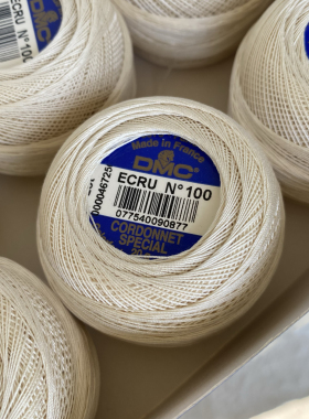 法国DMC80号细线151系列40/100番基础色中里华奈微钩手工同款材料