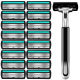 Imported blade 6-layer manual razor men's razor six-blade shaving head shaving head