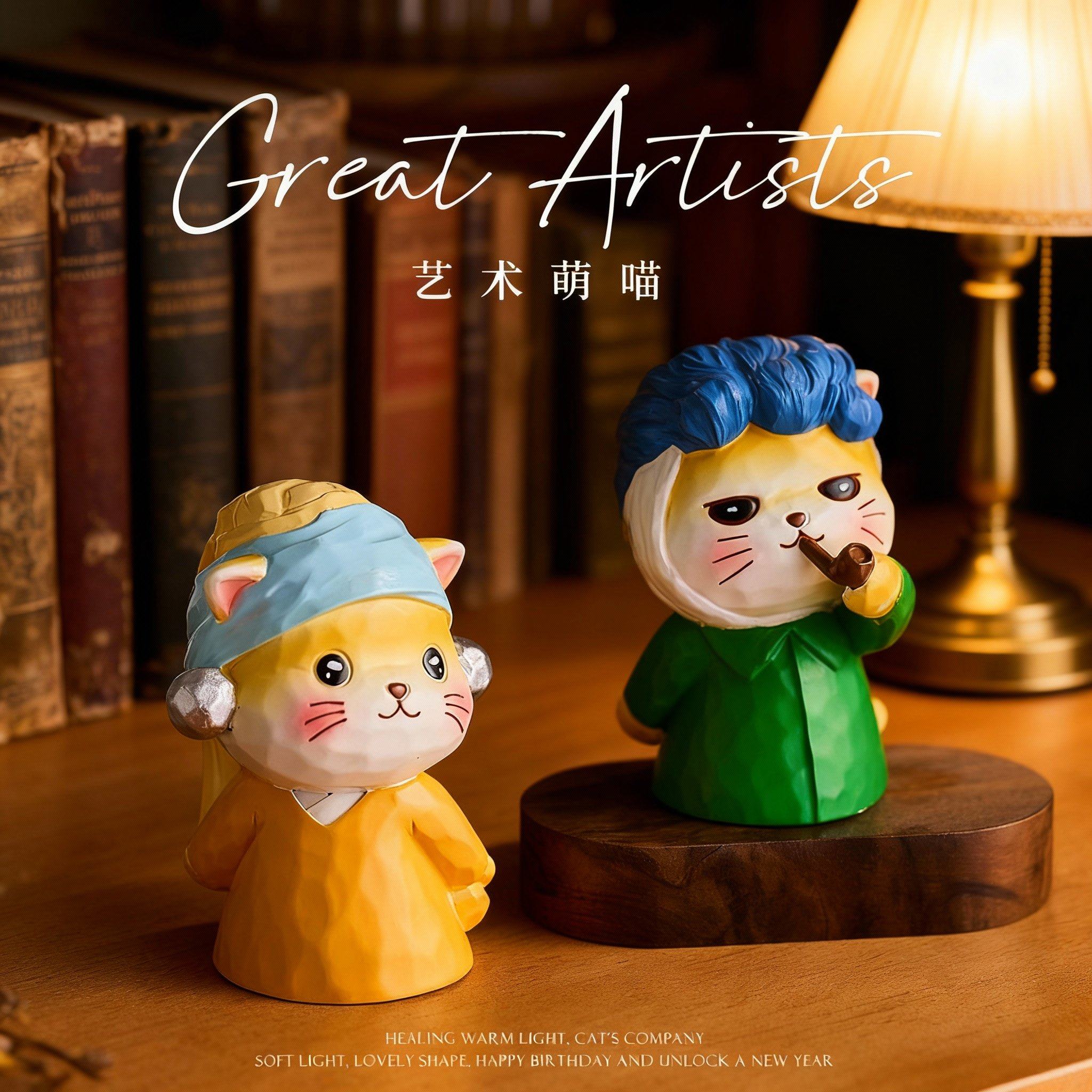 手工艺术萌喵3D模型摆件创意猫咪玩偶家用装饰品,淘宝优惠券,粉丝福利购,淘宝优惠卷