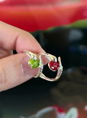 Komeiku蛇蛇平安正反两戴戒指