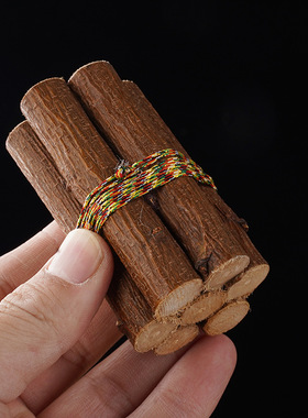 五彩桃木枝绳床头压惊