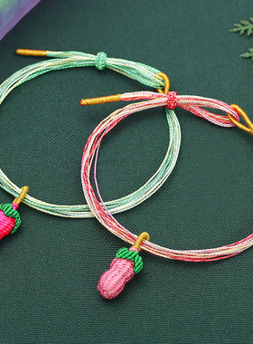 新款端午节五彩绳手工编织五色线