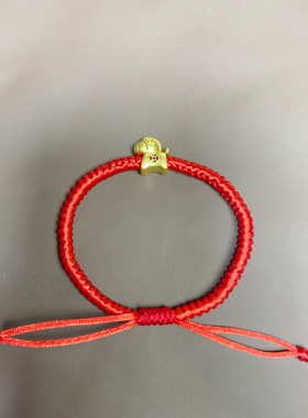手工编织金刚结本命年新年红绳手链大人小孩均可佩戴成品手绳