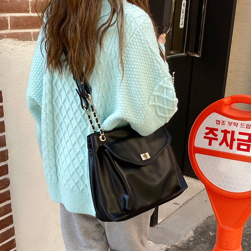 百搭ins斜挎包女包包2026秋冬新款潮时尚托特包大容量单肩流浪包 - 图2