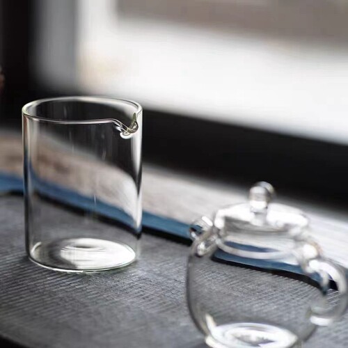 简约直筒耐热玻璃公道杯茶席公杯子主人匀茶杯分茶器功夫茶具配件 - 图1