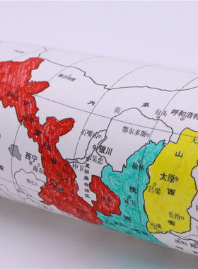 长江黄河流域地图经纬线