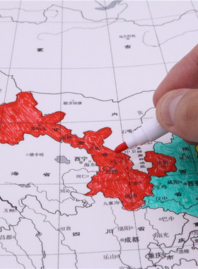 城市地图电表箱挂画填色涂色