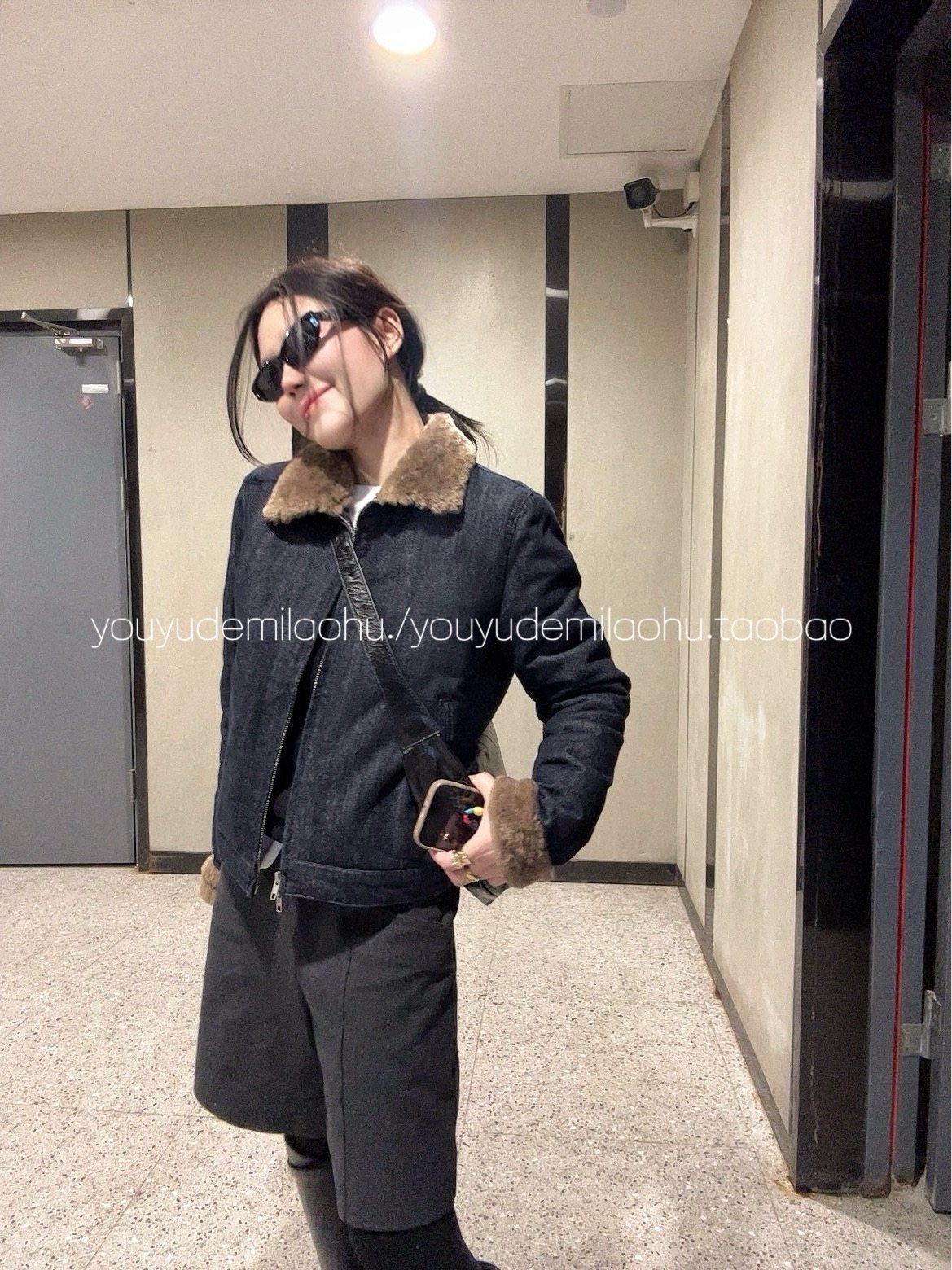 忧郁的米老虎/复古人造毛领原牛夹克薄棉服外套女冬加厚保暖上衣,淘宝优惠券,粉丝福利购,淘宝优惠卷