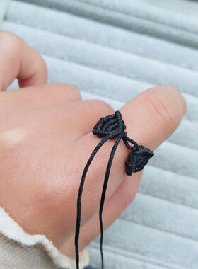 在逃公主同色藏蓝可穿珠子手绳