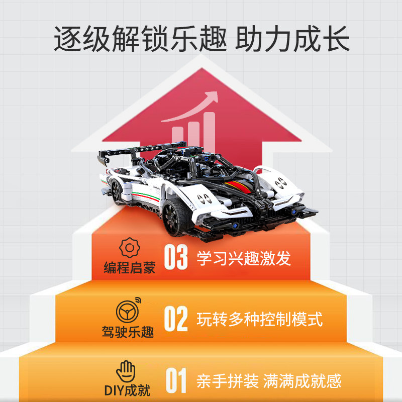 儿童编程益智玩具电动组装拼装积木 津津乐母婴建构/拼插积木