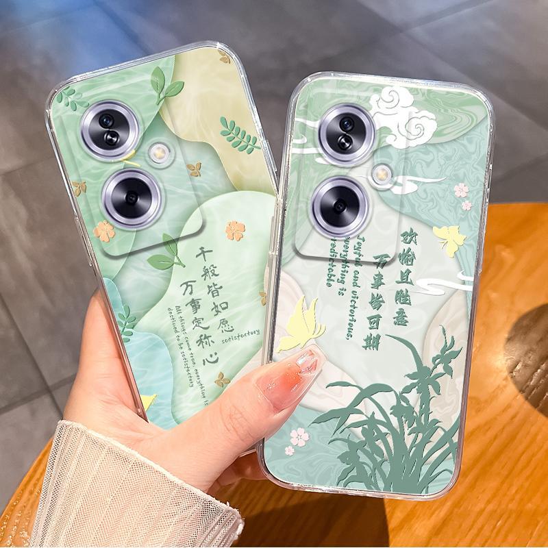 适用OPPOA5pro手机壳a2pro新中式a3i plus中国风a2x透明a1 A5 5G/a2/a3 pro全包a3pro防摔a1pro软a2m国潮男女 - 图0
