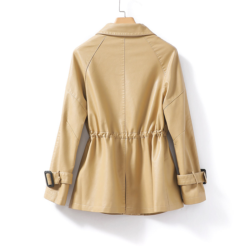 绵羊皮外套女常规韩版收腰驼色减龄小个子2025新款海宁真皮女皮衣,淘宝优惠券,粉丝福利购,淘宝优惠卷