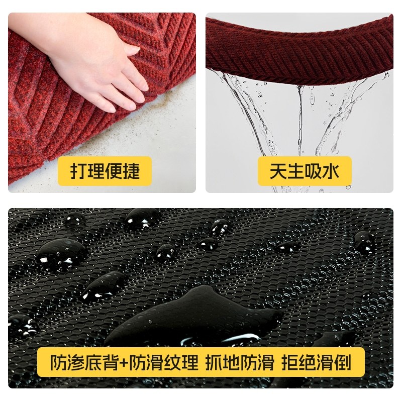 蓝色入户门新款地垫深蓝色入门脚垫家用门外地毯室外门口防滑门垫,淘宝优惠券,粉丝福利购,淘宝优惠卷