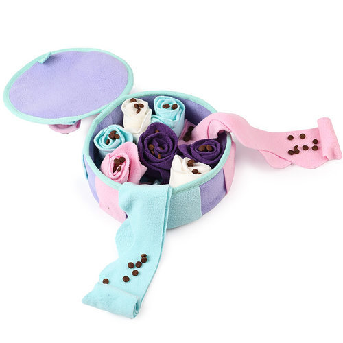 亚马逊宠物用品狗狗玩具礼物盒嗅闻垫益智藏食解压互动玩耍耐咬 - 图3