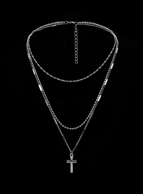 欧美复古镀金色简约百搭项链