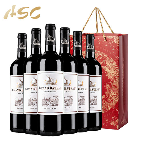 ASC法国小龙战舰珍选波尔多热销红酒整箱干红进口葡萄酒送礼 - 图0