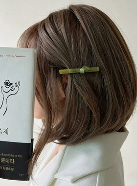 韩国进口France醋酸彩色蝴蝶结发夹女甜美侧边碎发刘海夹发饰