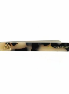 韩国进口France金标醋酸椭圆一字夹女百搭边夹头侧脑后鸭嘴夹