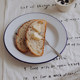 nicethings homemade Korean ins handwritten English printed table cloth white napkin cover cloth photo background cloth