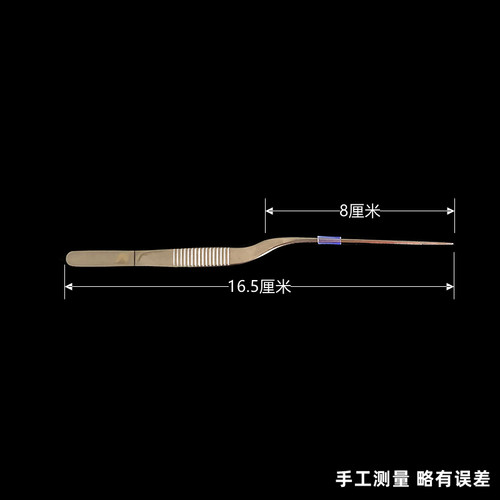 304不锈钢镊子枪状镊 实验用植物组培镊枪形镊长嘴细嘴采耳镊夹子 - 图3