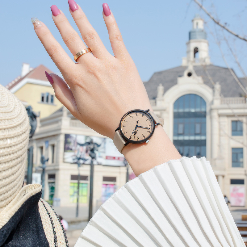 kezzi创意手表女学生简约防水学院ins风皮带石英大表盘女表 - 图2