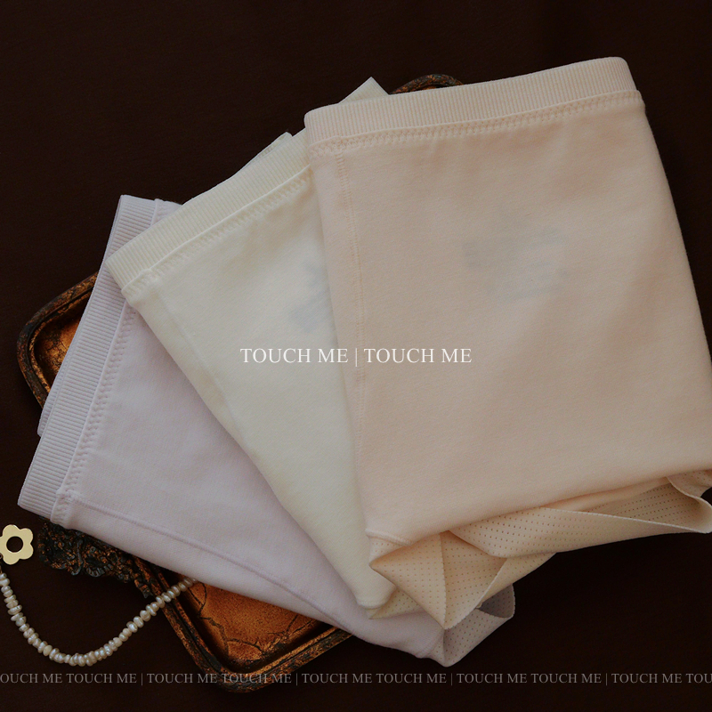 touchme60支超细棉10A抑菌内裤女透气抑菌纯棉裆中高腰包臀3条装 - 图1