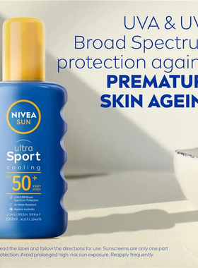 NIVEA Sun Ultra Sport Cooling SPF50+ Sunscreen Spray 200ml