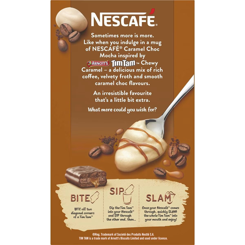 Nescafe Caramel Choc Mocha Tim Tam Coffee Sachet焦糖摩卡咖啡