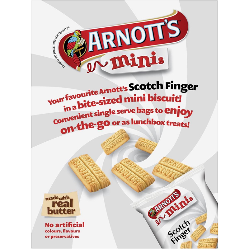 Arnott's Minis Biscuits Scotch Finger 8 Pack苏格兰手指饼200g - 图0