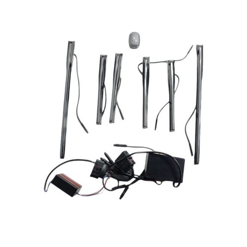 适配中网瀑布灯H5HS5H9hs3旗标灯流光灯发光车标灯前格栅改装 - 图3