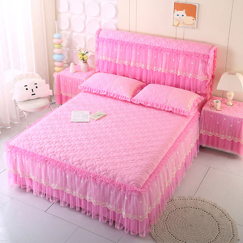 公主风床裙罩2025新款四季通用防尘罩夹棉加厚床罩全包床垫保护罩,淘宝优惠券,粉丝福利购,淘宝优惠卷