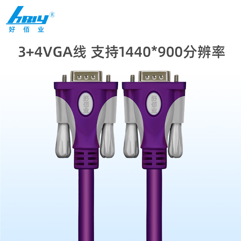 VGA线台式电脑主机显示器高清连接线电视投影仪VGA视频延长数据线-图0