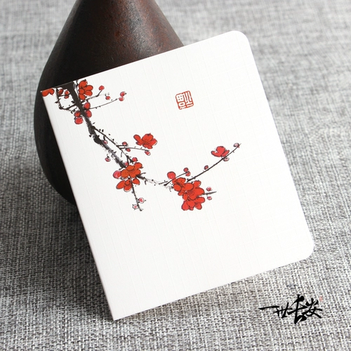 Китайская белая открытка, складные свежие карточки, китайский стиль, DIY