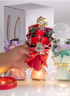 玻璃祝福书房玫瑰花礼品