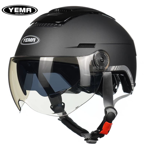 正品野马370s头盔3C认证电动摩托车男女四季半盔夏季防晒安全帽 - 图1