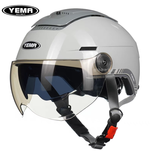 正品野马370s头盔3C认证电动摩托车男女四季半盔夏季防晒安全帽 - 图3