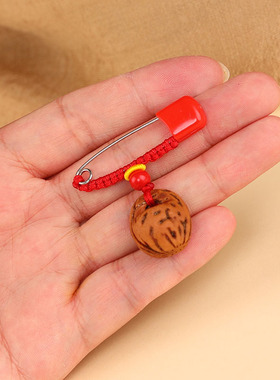 宝宝挂件婴儿桃木猪精狗牙挂件