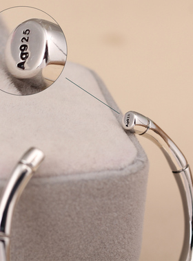 中国风女925纯银竹节手镯节节高