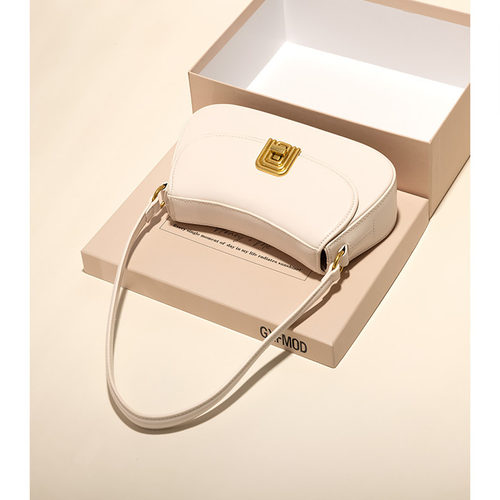 GXFMOD小众品牌轻奢复古时尚腋下通勤包女2025春夏单肩斜挎法棍包 - 图1